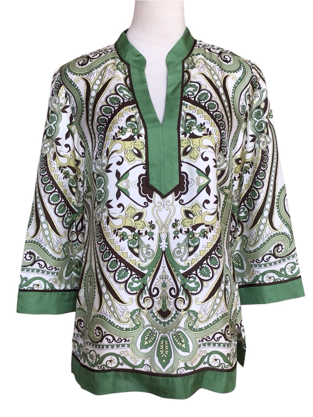 Ann Taylor 100% Silk Paisley Tunic New